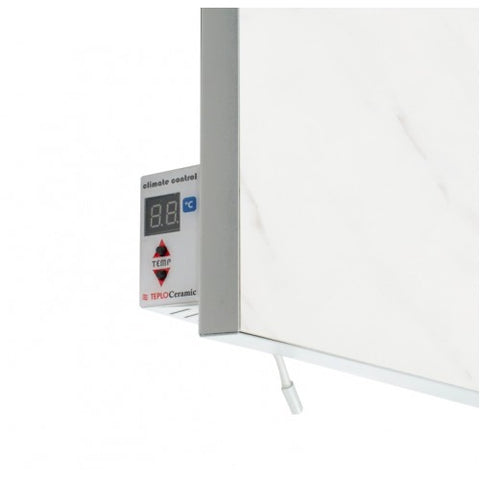 TCM RA 550 Varmeovn infrarød med termostat. Farge: Hvit marmor  550W Keramisk front IP23